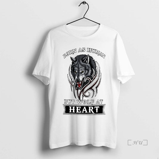 Officials Wolf Born As Human But Wolf At Heart Premium T Shirt Sweater