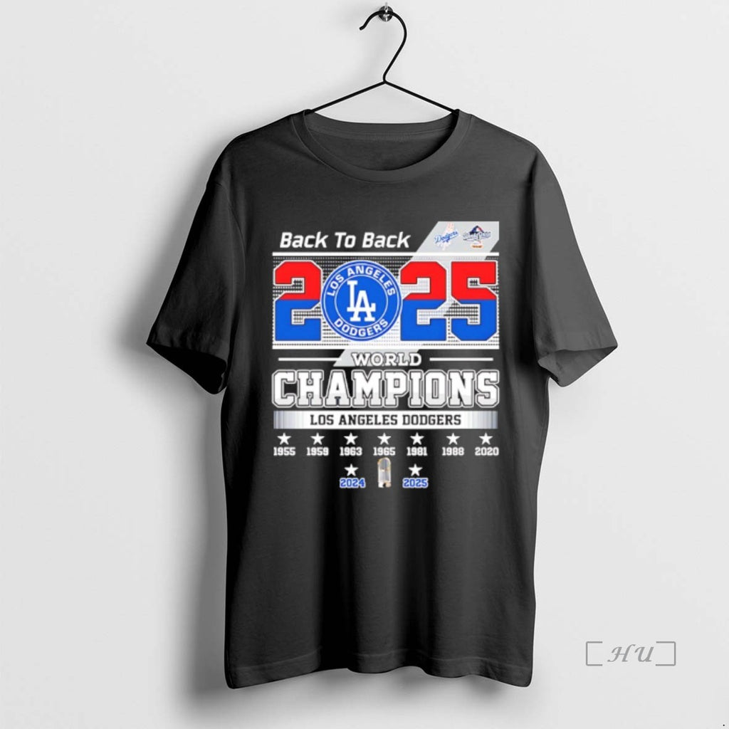 Officials World Series Champions 2025 Los Angeles Dodgers Back To Back Premium T Shirt Sweater