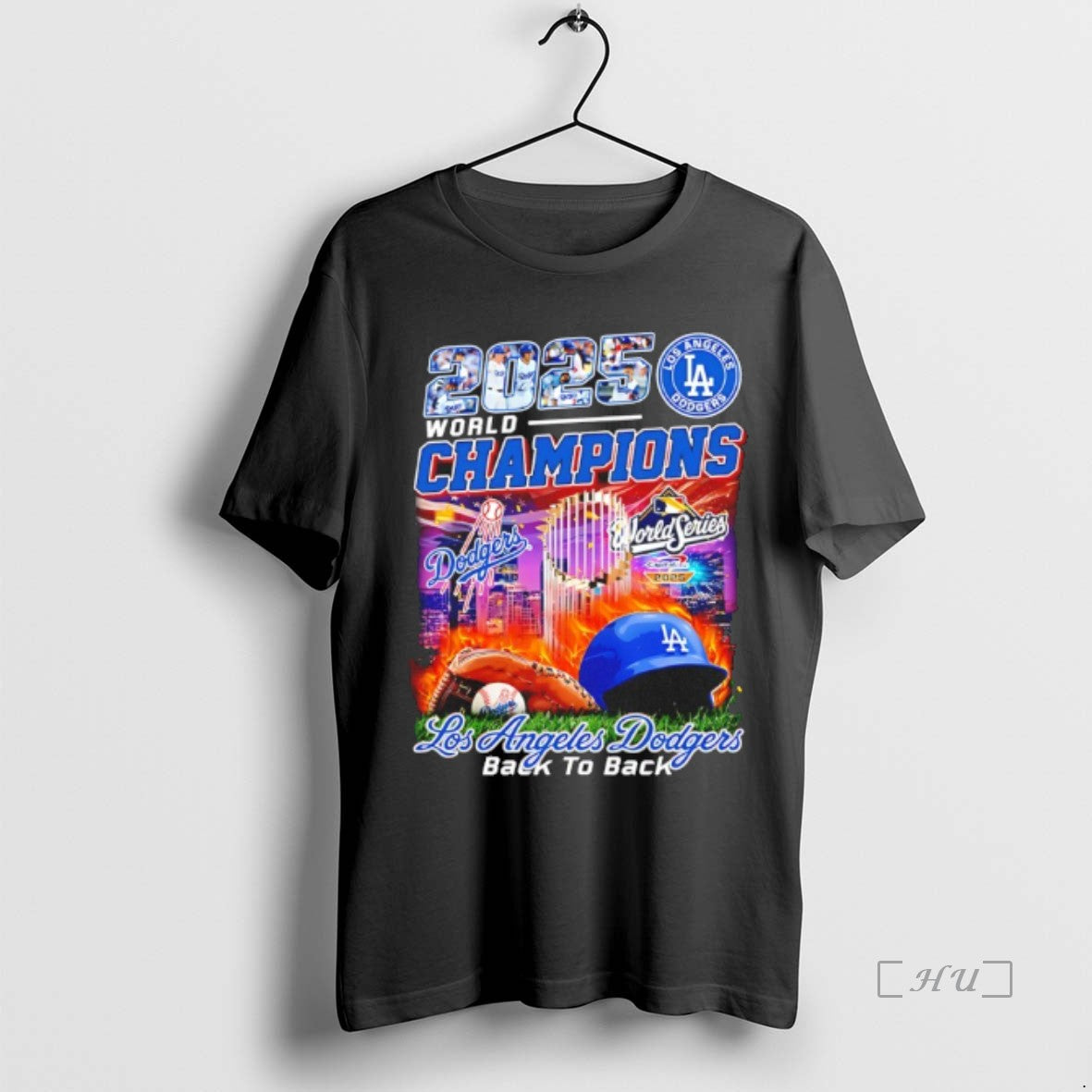 Officials World Series Champions 2025 Los Angeles Dodgers Back2back Helmets Premium T Shirt Sweater