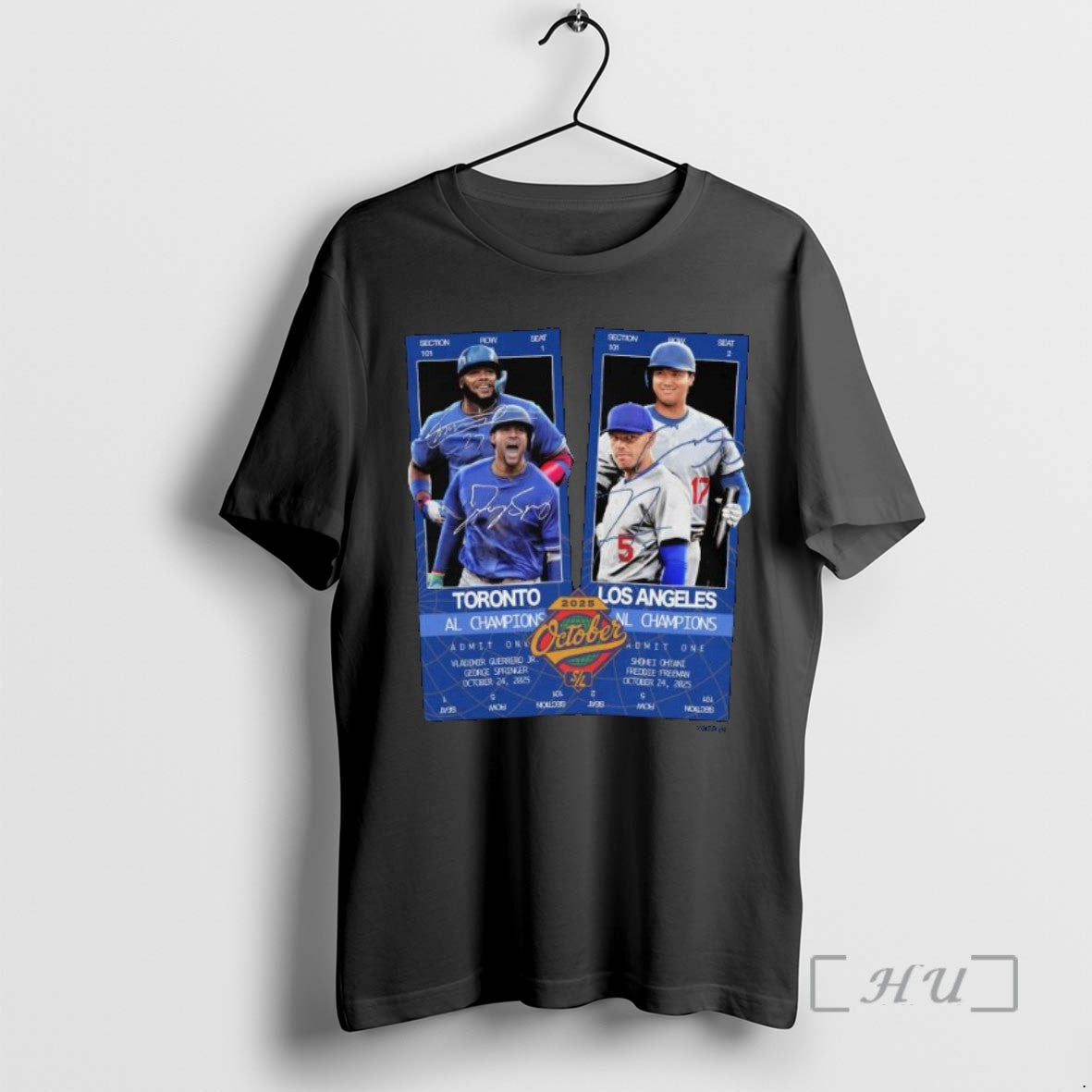 Officials Ws Matchup Toronto Vs Los Angeles Al Champions October 2025 Long Sleve T Shirts