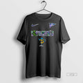 Officials Wyoming Cowboys Grateful Dead 60th Anniversary Bear Mascots Double Sided Graphic Tee Shirt Sweater