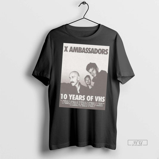 Officials X Ambassadors 10 Years Of Vhs Tour 2025 Long Sleve Tee Shirt Sweater