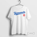 Officials Yamamoto 18 Yoshinobu Yamamoto Mvp Los Angeles Dodgers Mlb Baseball World Champions Premium