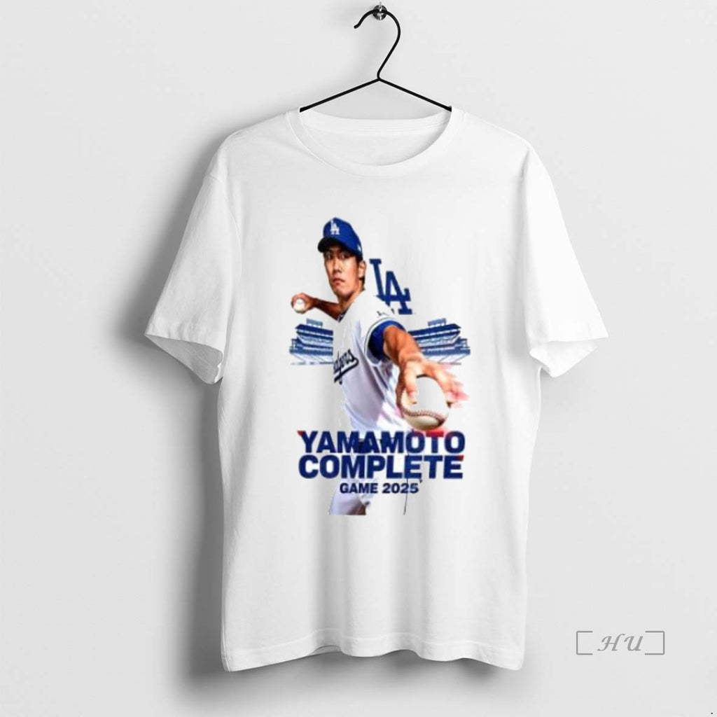 Officials Yamamoto Complete Game 2025 Los Angeles Dodgers Premium T Shirt Sweater