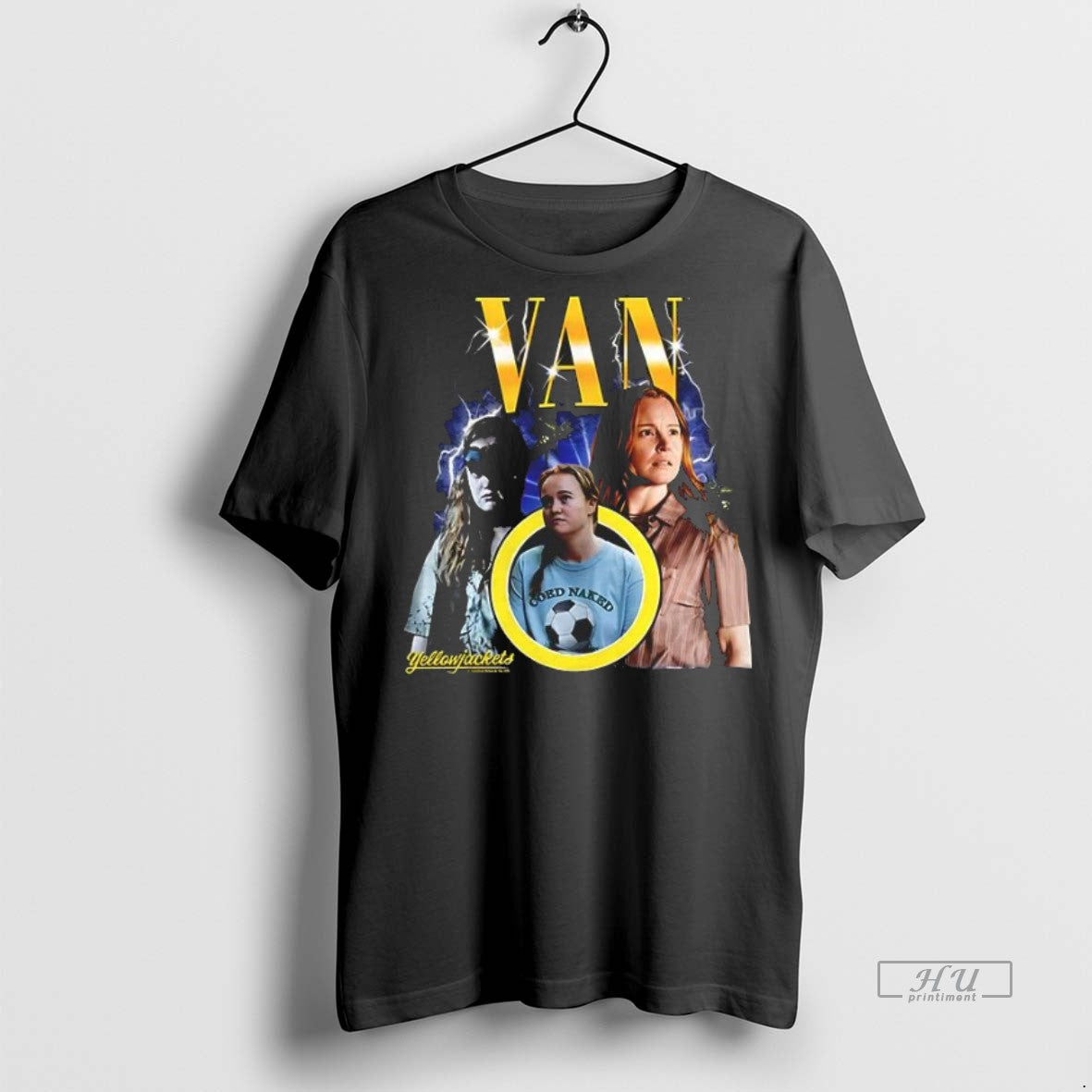Officials Yellowjackets Van Palmer Shauna Shipman Graphic Lightning Tee Shirt Sweater