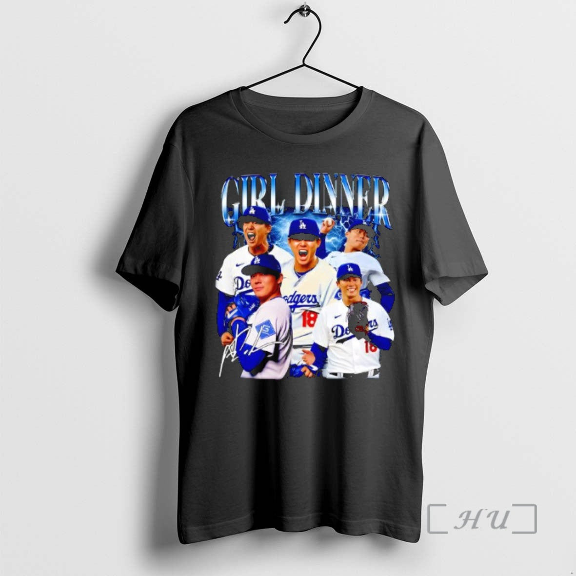 Officials Yoshinobu Yamamoto Dodgers Signature Premium T Shirt Sweater