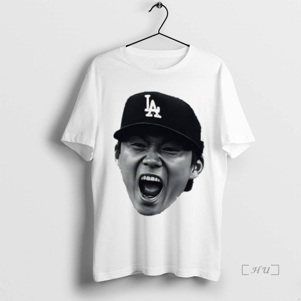 Officials Yoshinobu Yamamoto La Dodgers Big Face Premium T Shirt Sweater