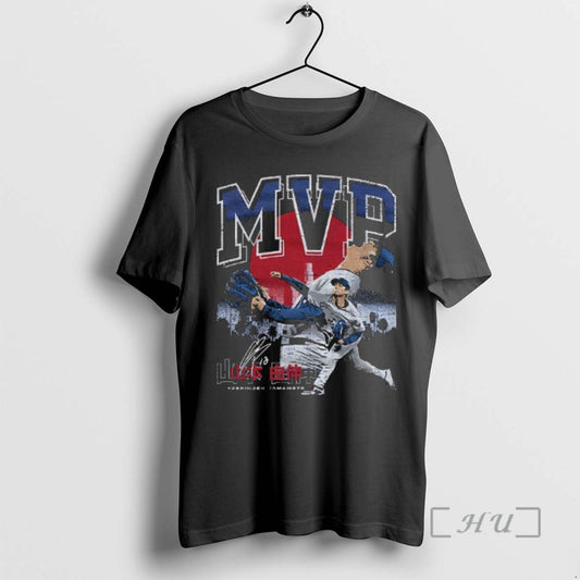 Officials Yoshinobu Yamamoto Los Angeles Dodgers 2025 Championship Mvp Japan Signature Premium T Shirt Sweater