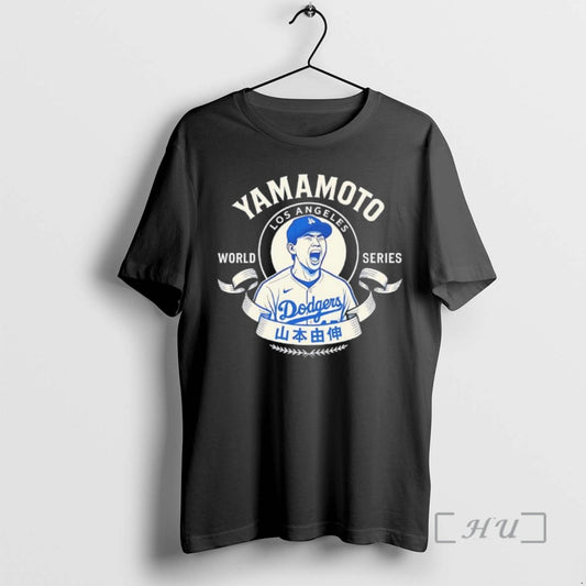 Officials Yoshinobu Yamamoto Los Angeles Dodgers 2025 World Series Champions Premium T Shirt Sweater