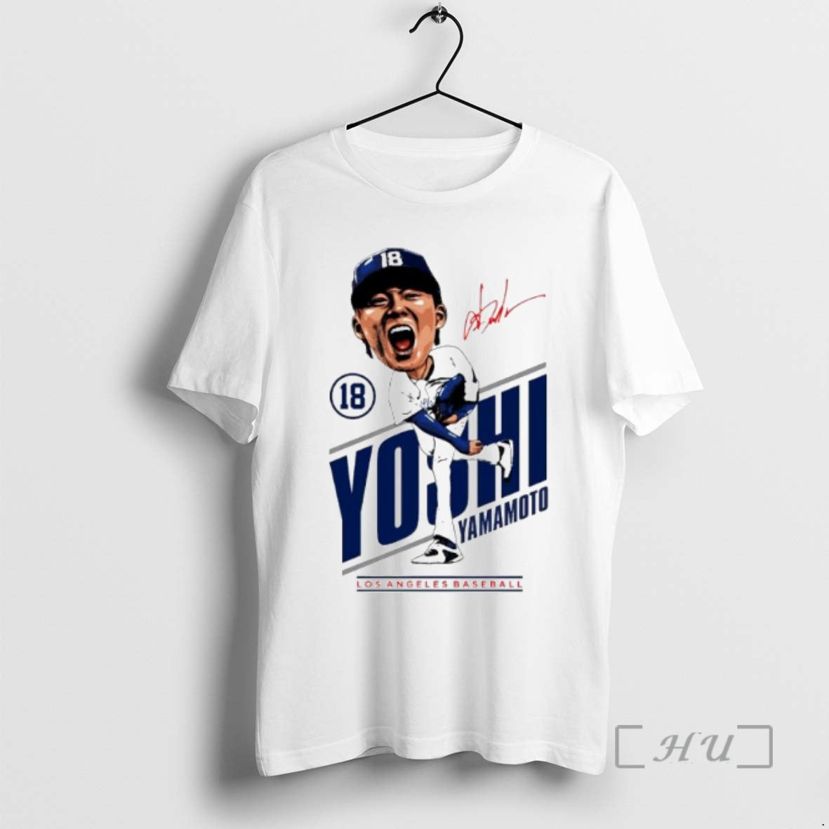 Officials Yoshinobu Yamamoto Los Angeles Dodgers Mlb Caricature Signature Ornaments Premium T Shirt Sweater