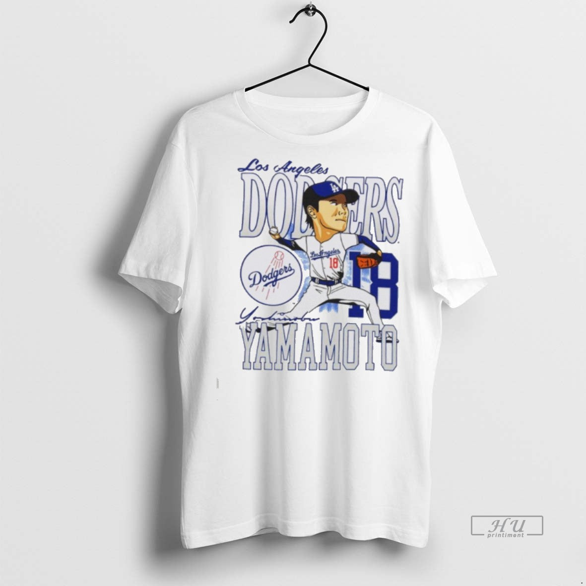 Officials Yoshinobu Yamamoto Mlb Los Angeles Dodgers Caricature Premium Tee Shirt Sweater