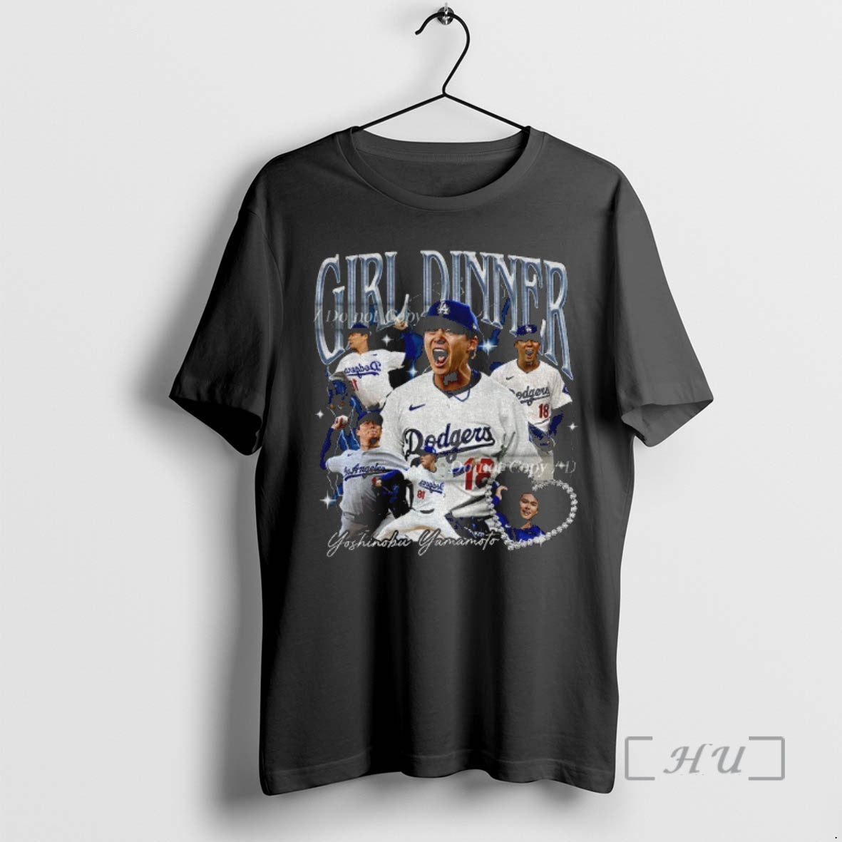 Officials Yoshinobu Yamamoto Mvp Girl Dinner Los Angeles Dodgers World Series Champions 2025 Graphic Premium