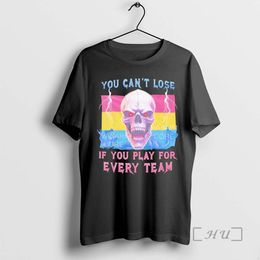 Officials You Cant Lose If You Play For Every Team Pansexual Skull Of Flag Premium