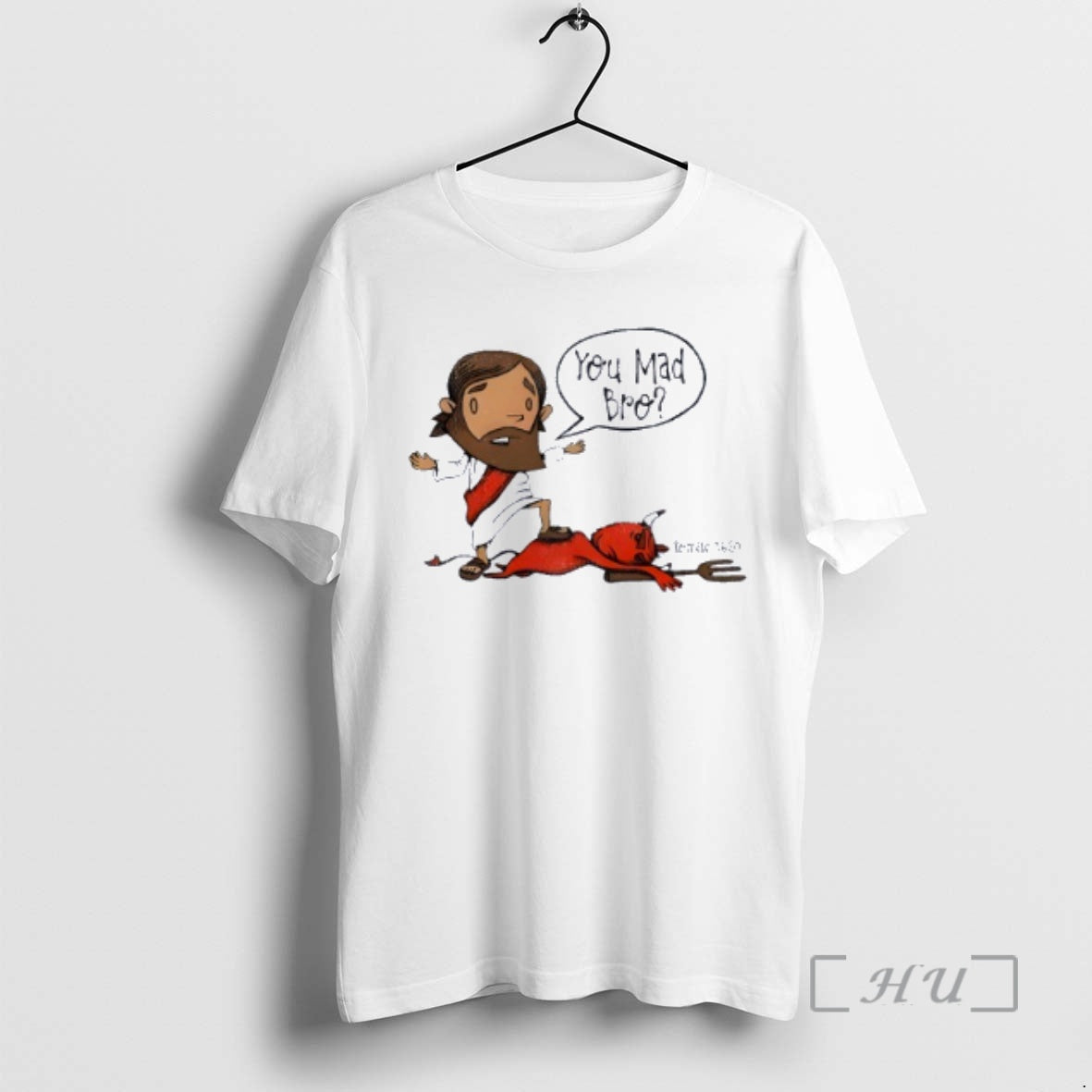 Officials You Mad Bro Jesus Beat Devil Premium T Shirt Sweater