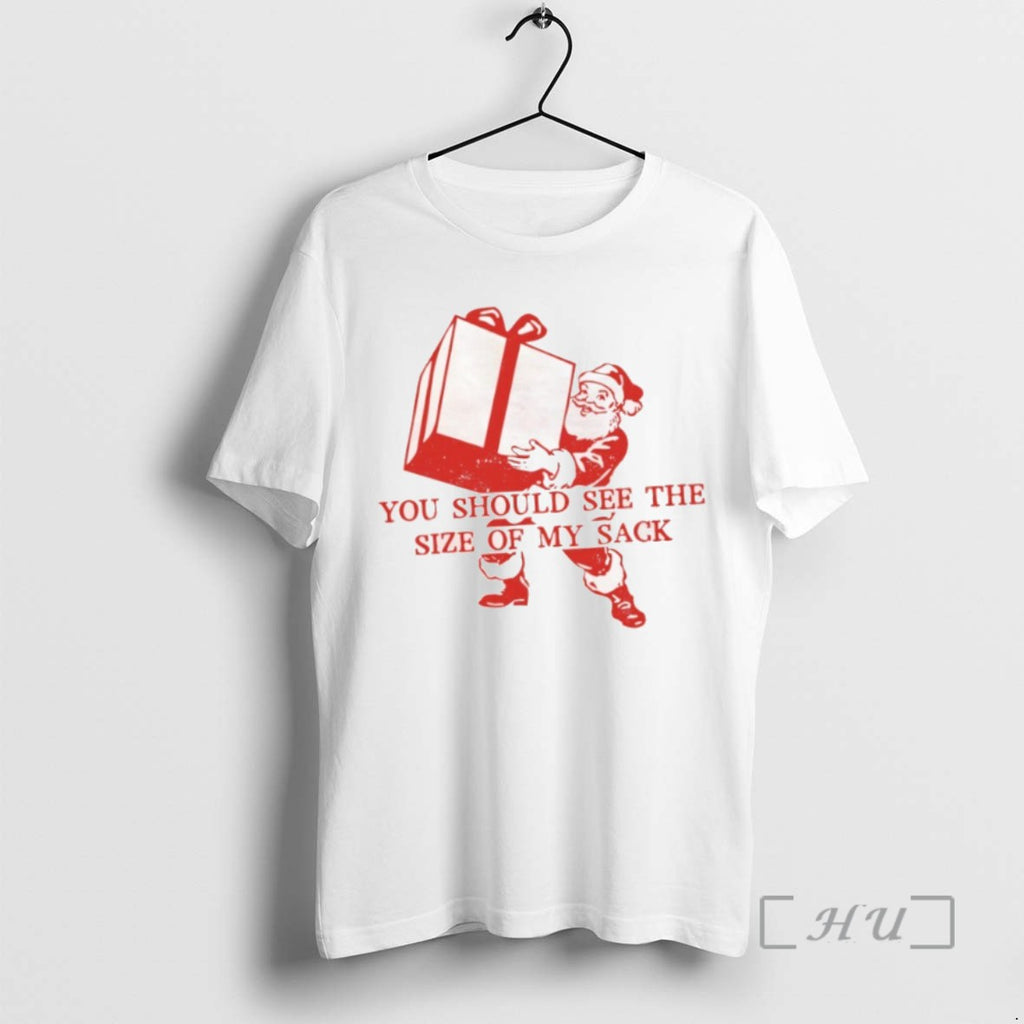 Officials You Should See The Size Of My Sack Santa Chrismas Tee Shirt Sweater