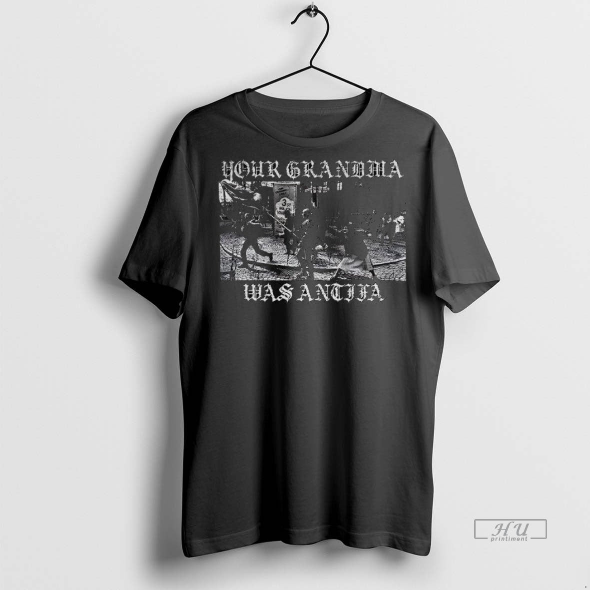 Officials Your Grandma Was Antifa Anti Fascist Vintage Premium Tee Shirt Sweater