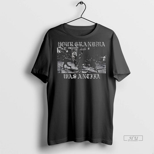 Officials Your Grandma Was Antifa Anti Fascist Vintage Premium Tee Shirt Sweater