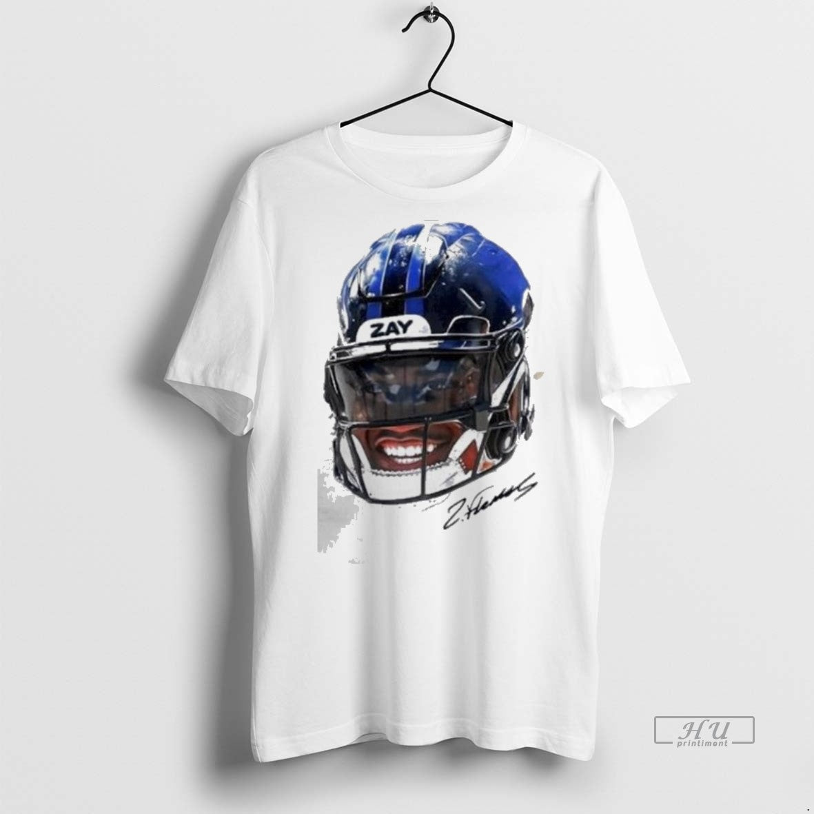 Officials Zay Flowers Baltimore Ravens Football Portrait Premium Tee Shirt Sweater