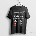 Officials Zohran Mamdani For Nyc Mayor Funny Fake Call Screen Graphic Long Sleve Premium