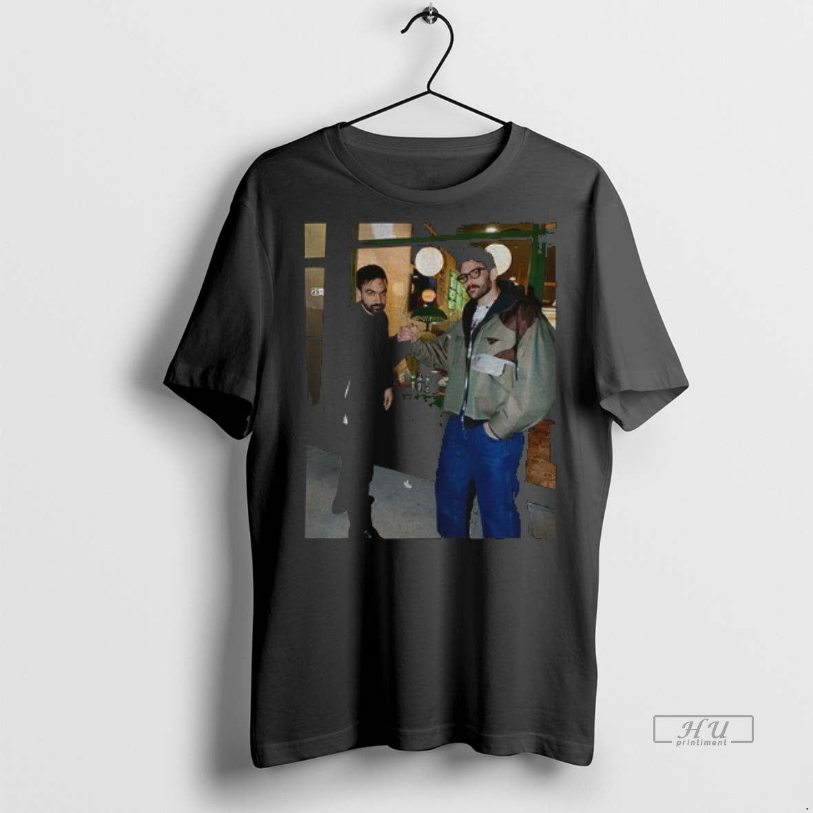 Officials Zohran Mamdani And Hasan Piker Portrait Nyc Political Photo Premium Tee Shirt Sweater
