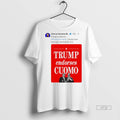 Officials Zohran Mamdani On X Trump Endorses Cuomo Premium Tee Shirt Sweater