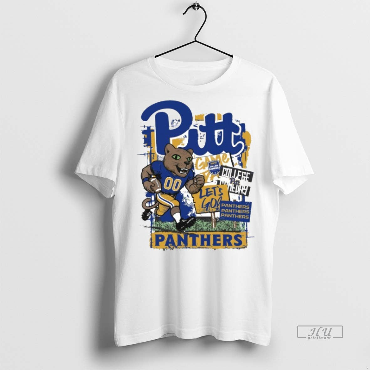 Officials Pitt Panthers Football 2025 College Gameday Mascot Runner Premium Tee Shirt Sweater