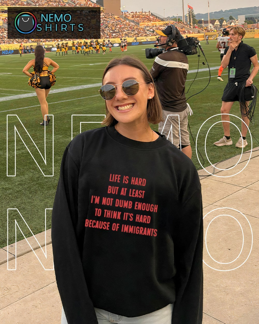 Life is hard but at least I’m not dumb enough shirt
