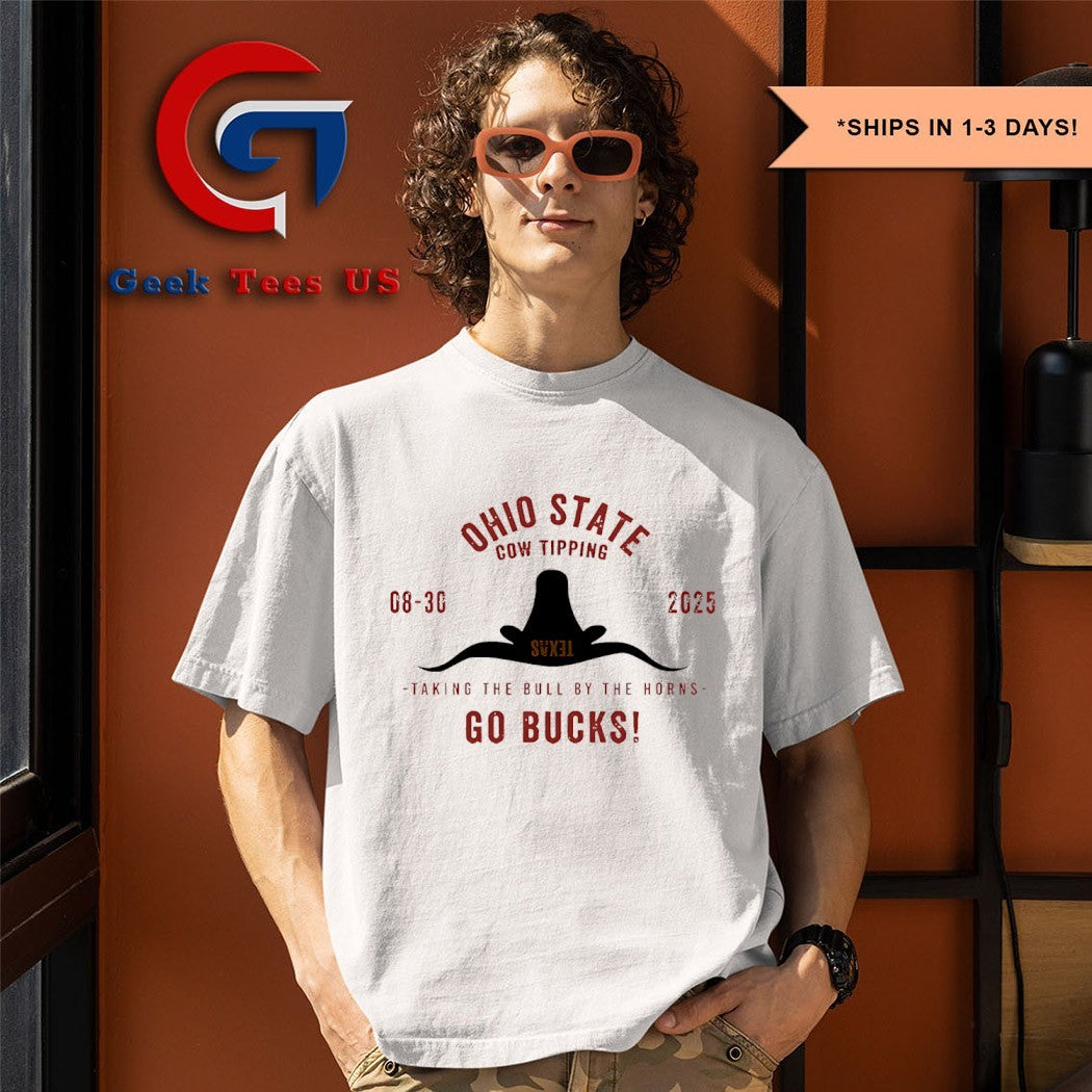 Ohio State vs Texas Cow Tipping Football Game 2025 shirt