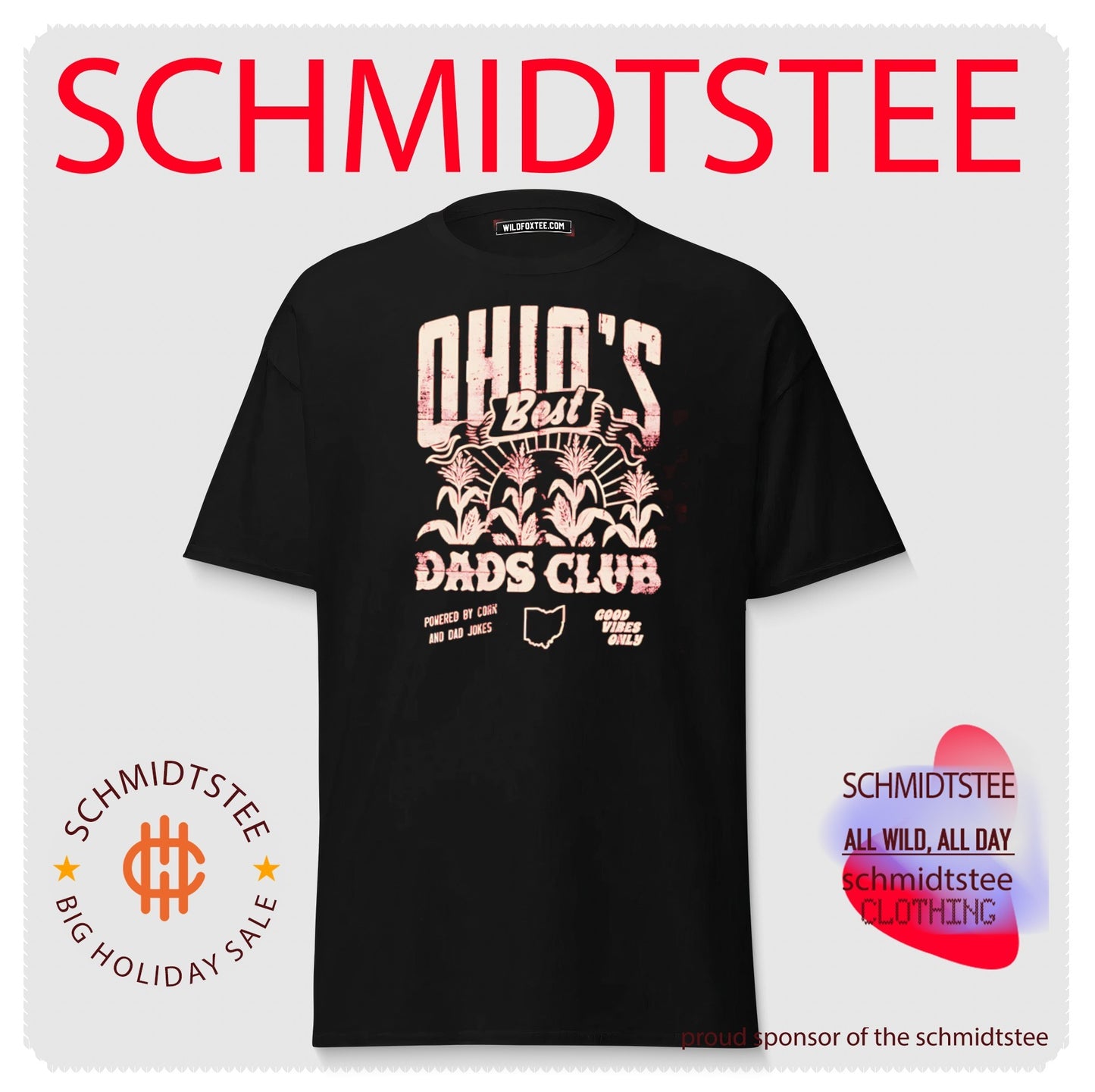 Ohio’s Best Dads Club powered by bourdon and dad jokes shirt