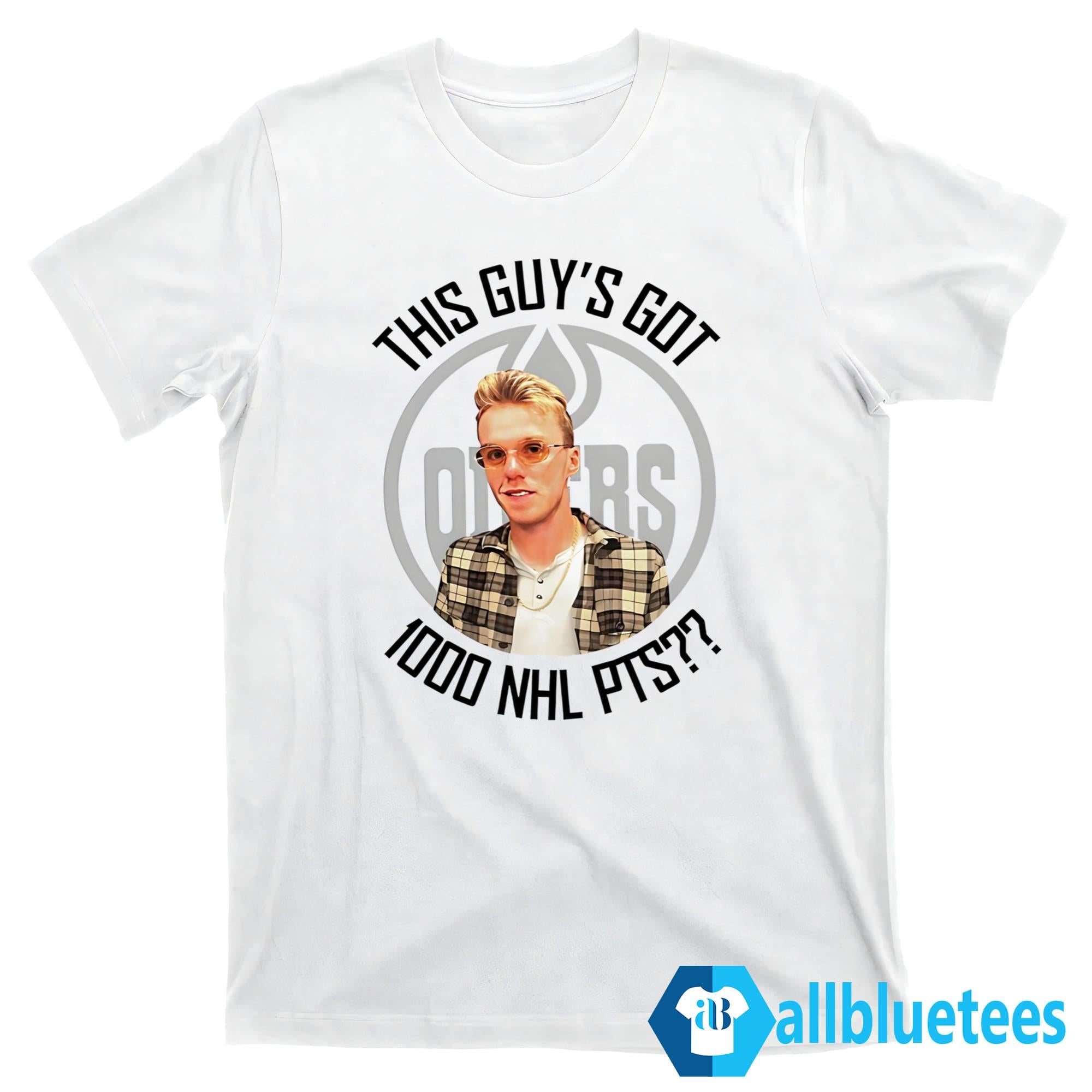 Oilers McDavid Oilers This Guy’s Got 1000 NHL Points Shirt