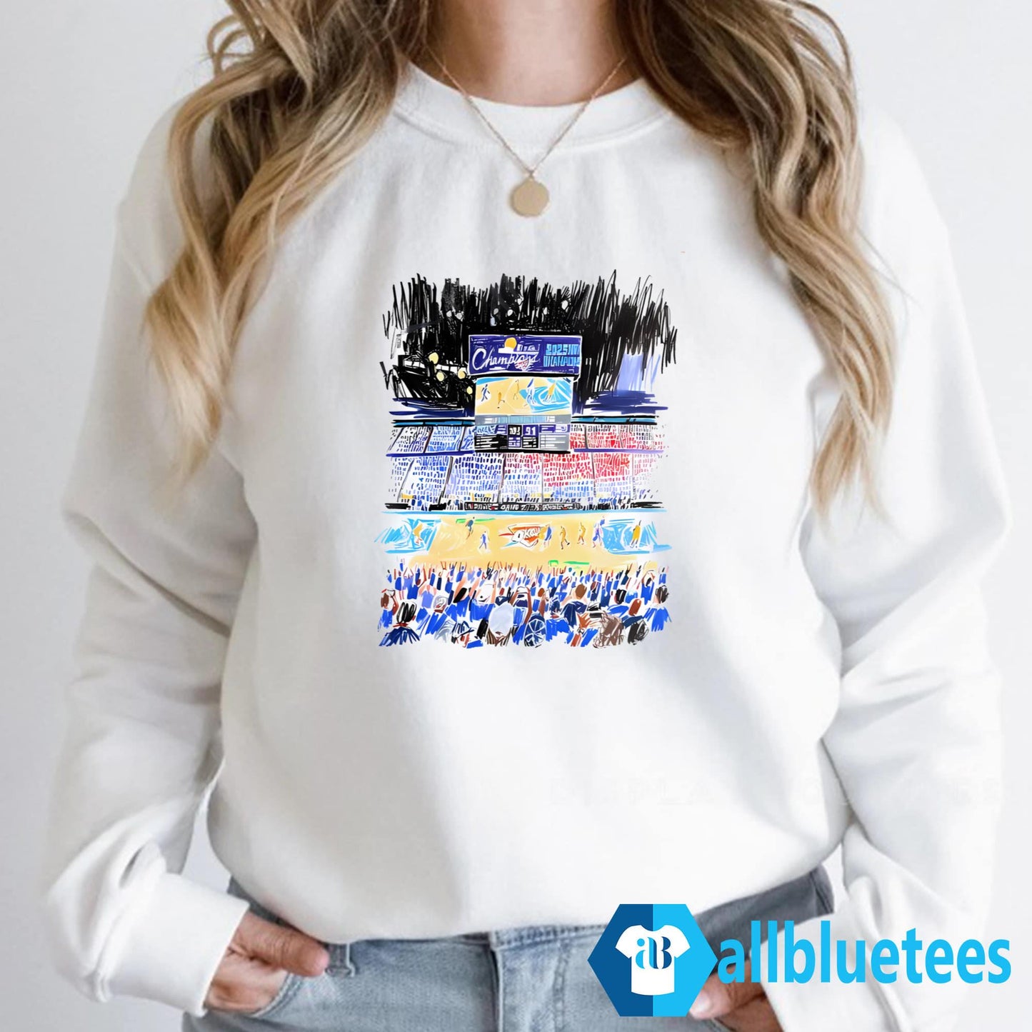 Oklahoma City Thunder Indiana Pacers Stadium Art Shirt