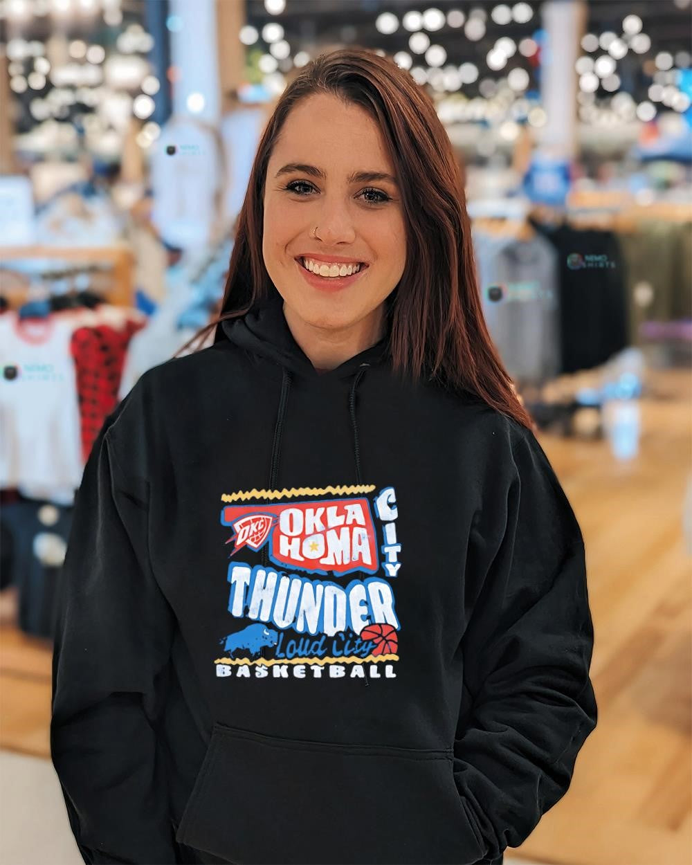 Oklahoma City Thunder Loud City basketball logo shirt