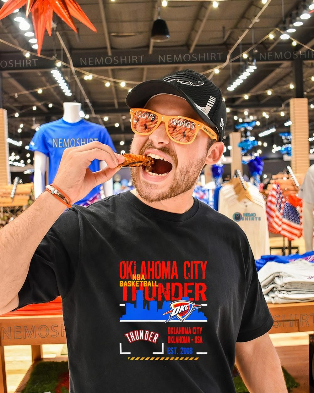 Oklahoma City Thunder NBA USA est 2008 vintage logo shirt