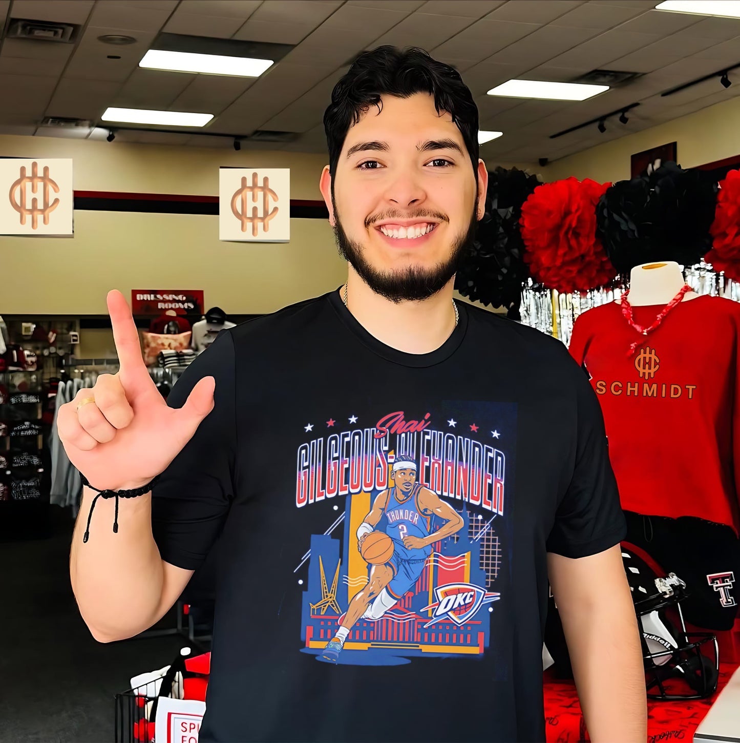 Oklahoma City Thunder Shai Gilgeous Alexander illustration shirt