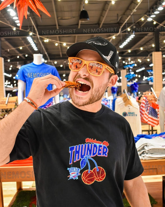 Oklahoma City Thunder cherries basketball shirt