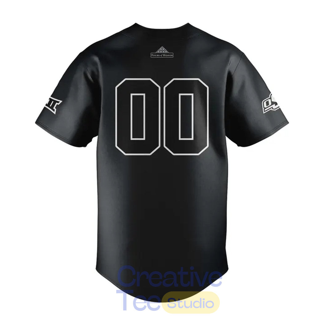 Oklahoma State Cowboys “Salute to Service” Custom Baseball Jersey