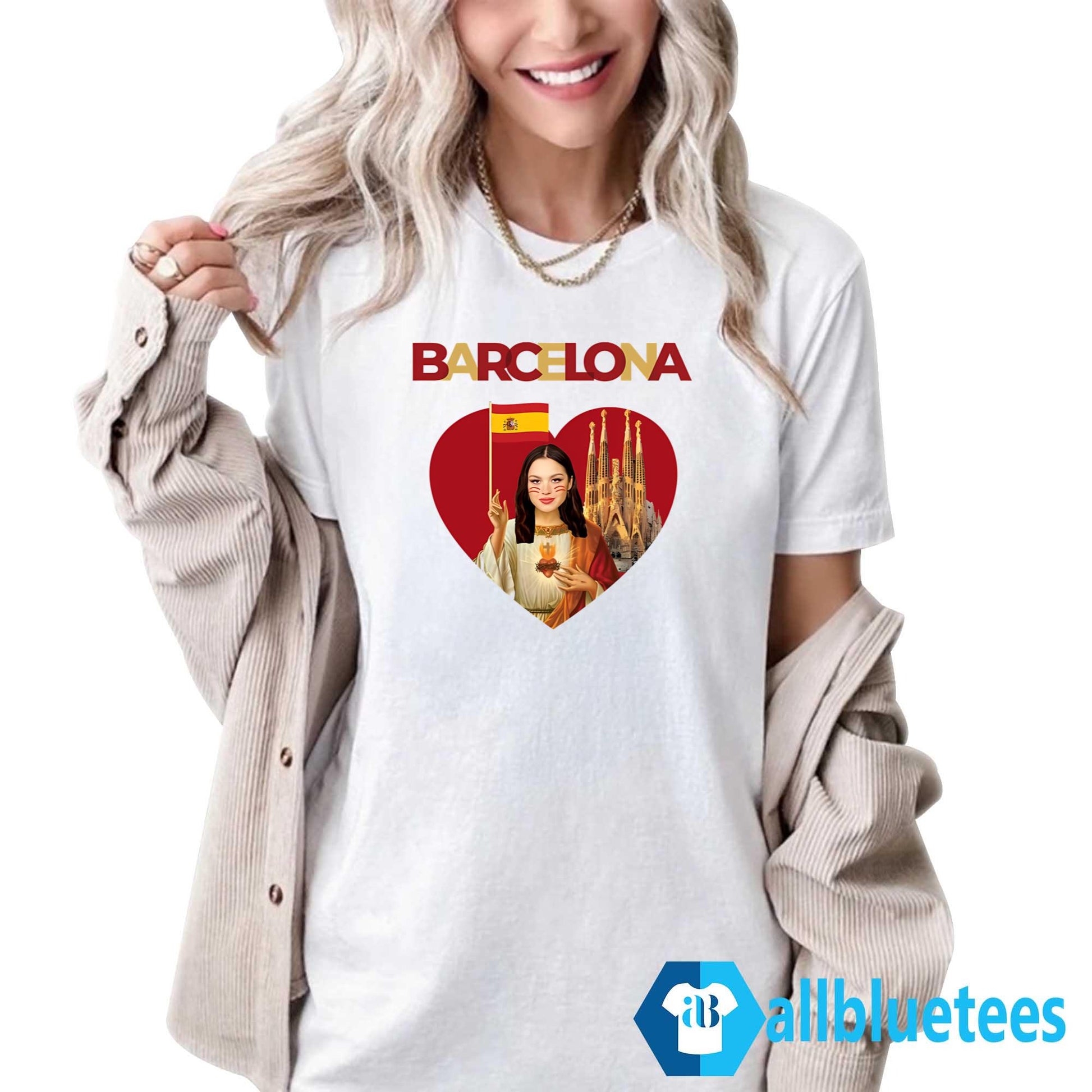 Olivia Rodrigo Barcelona And Heart Shirt