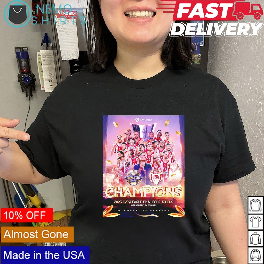 Olympiacos Piraeus 2026 EuroLeague Final Four Athens champions shirt