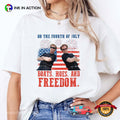 On The Fourth Of July Boats Hoes And Freedom T-shirt