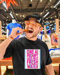 One AI prompt uses 16 oz fresh water shirt