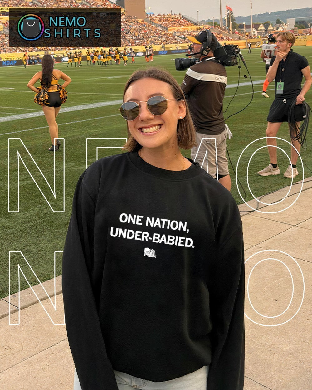 One nation Under-Babied with ballrooms shirt