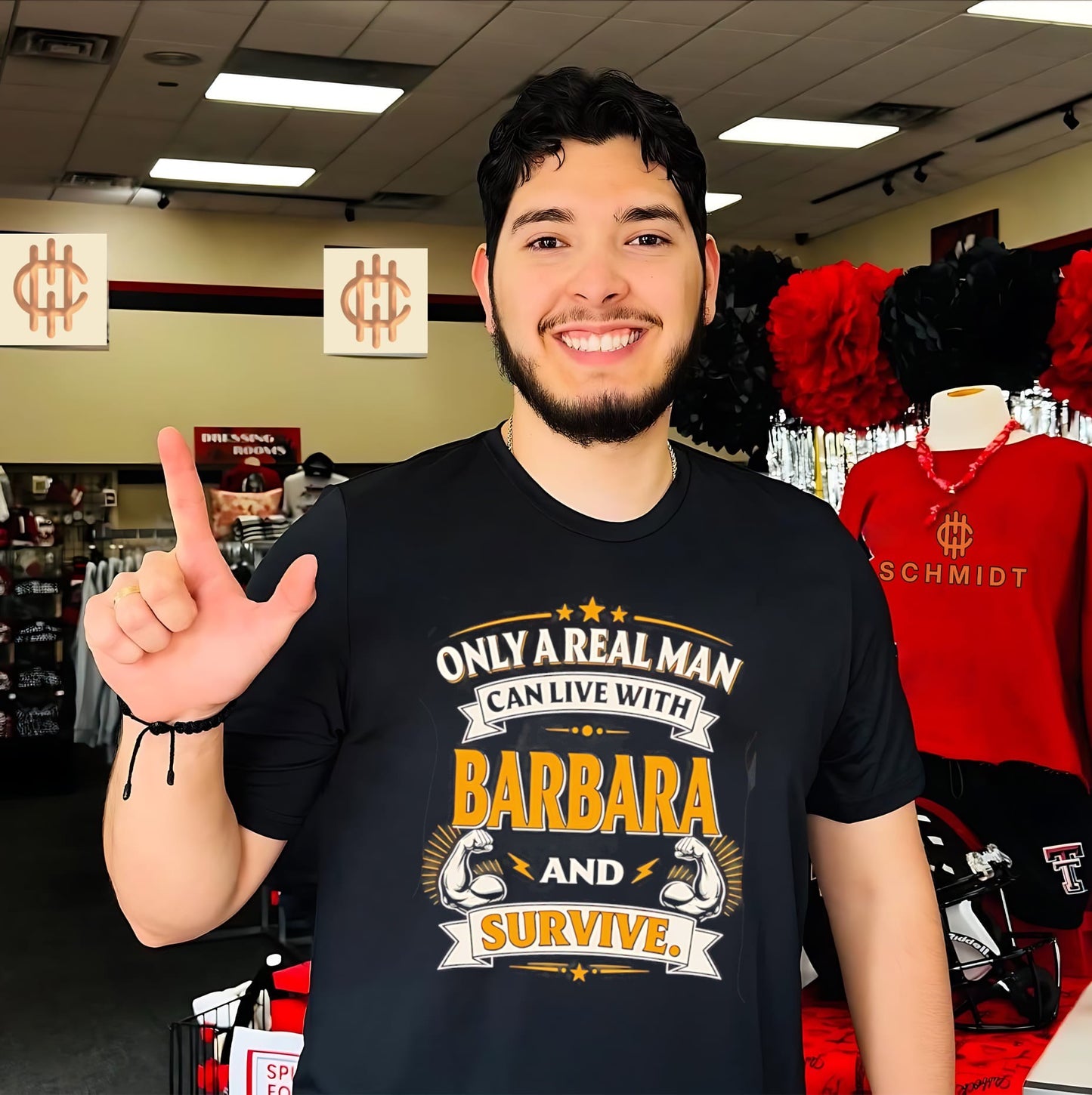 Only a real man can live with Barbara and survive vintage shirt