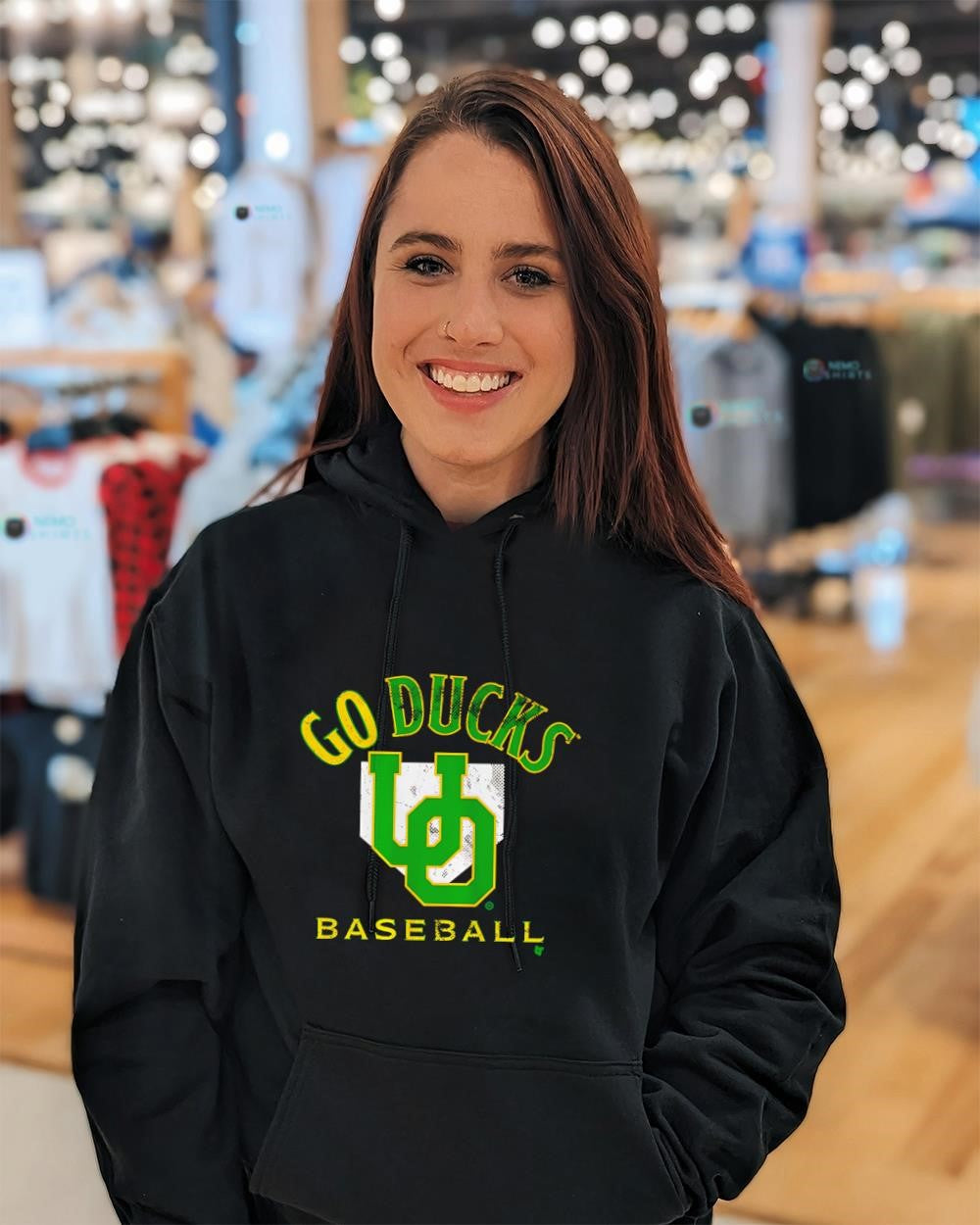 Oregon Ducks go Ducks baseball logo shirt
