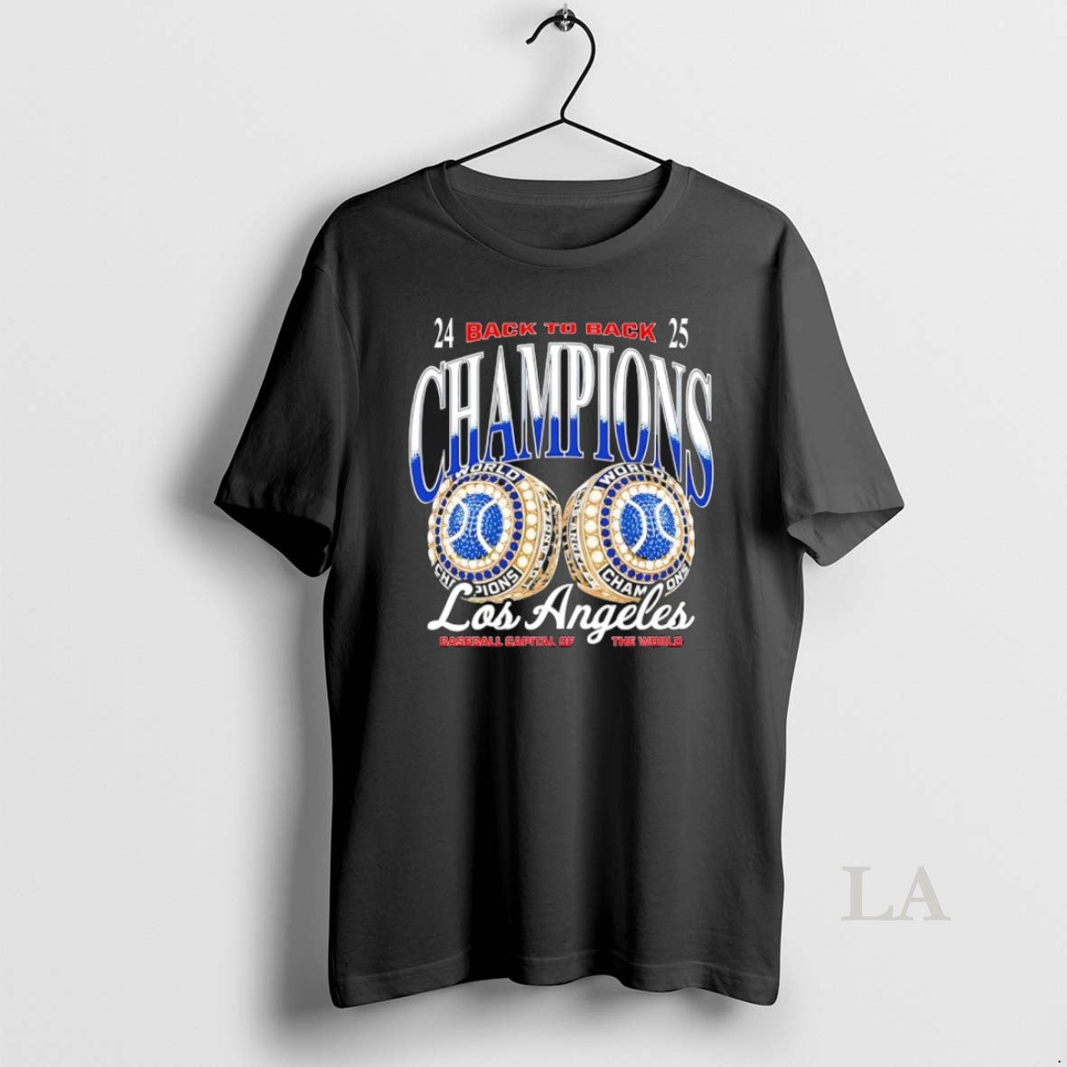 Original 2024 2025 Back To Back Champions Los Angeles Dodgers Rinsg