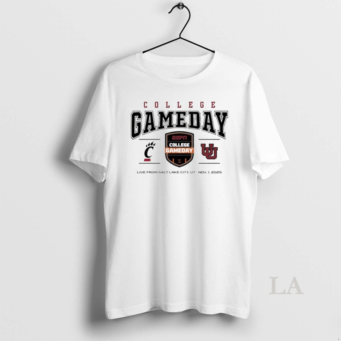 Original 2025 College Gameday Cincinnati Vs Utah Logo