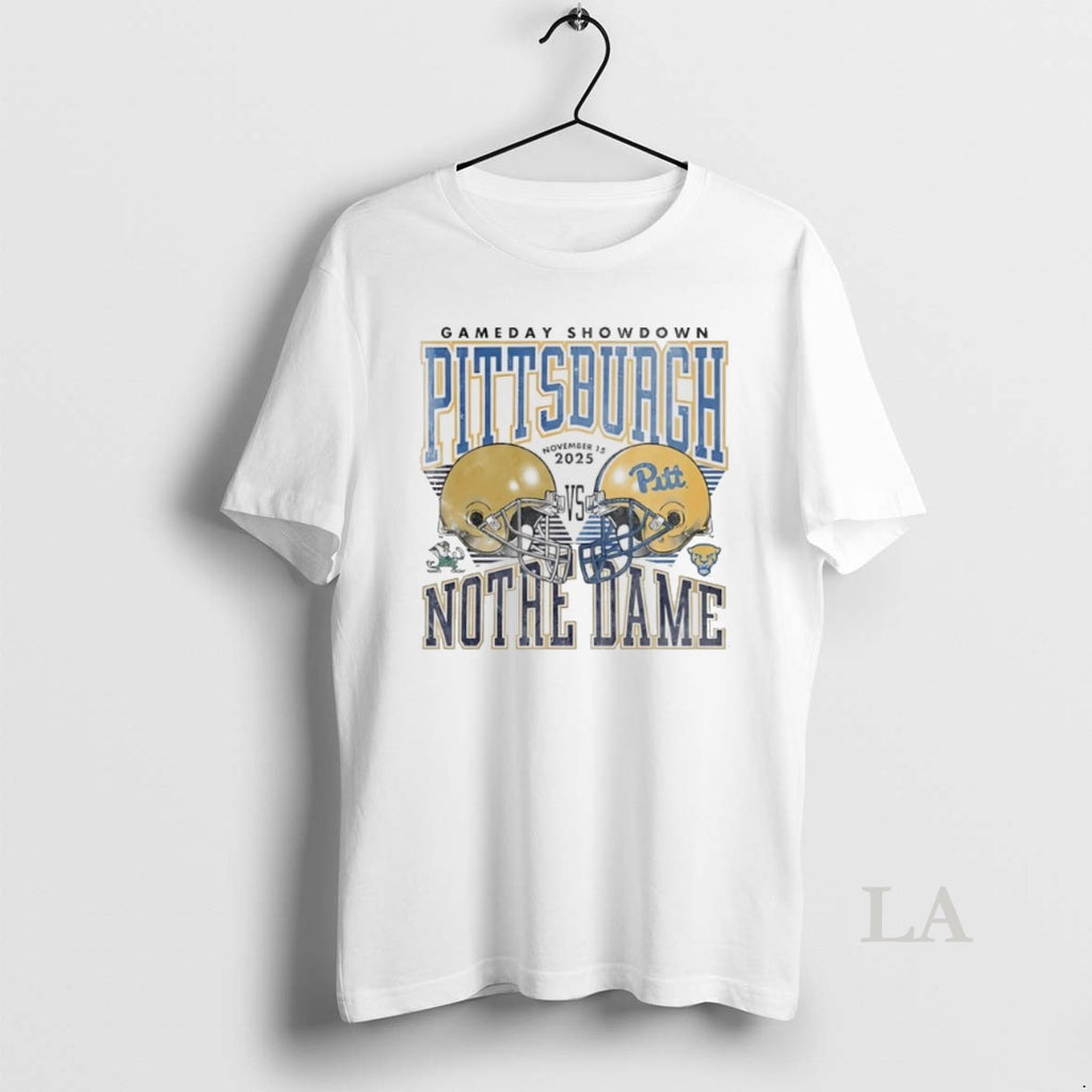 Original 2025 Gameday Showdown Pitt Panthers Vs Notre Dame Fighting Irish