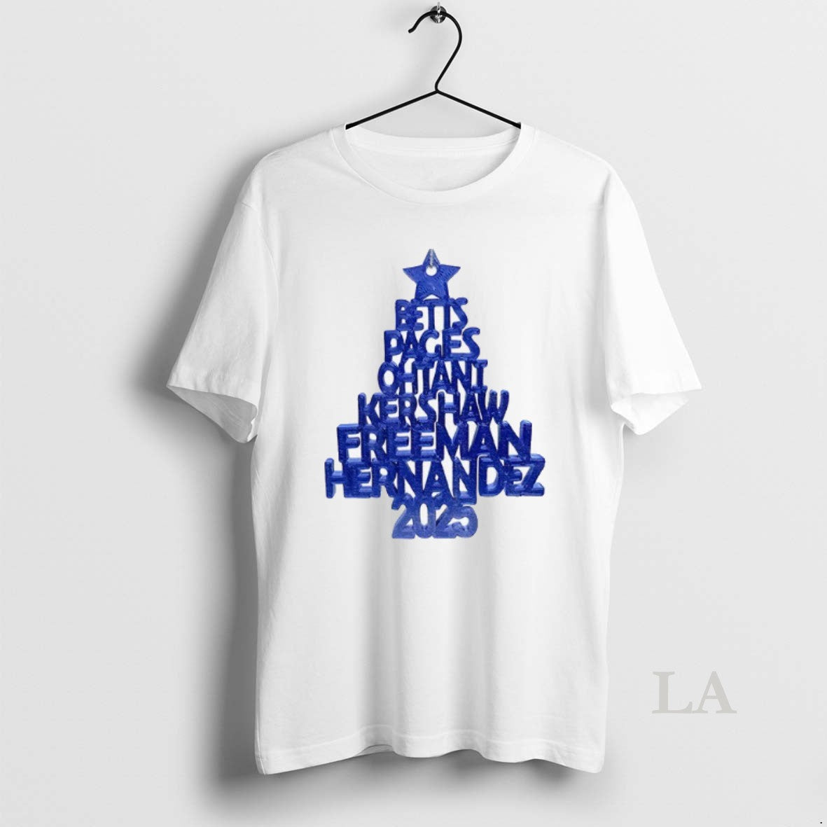 Original 2025 Los Angeles Dodgers Christmas Tree