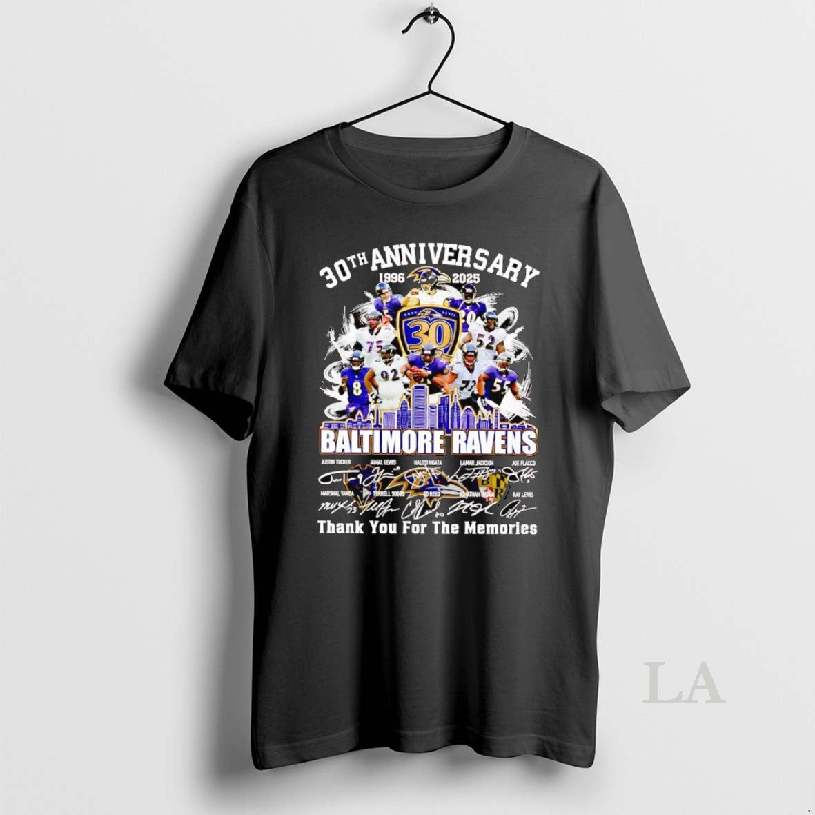 Original 30th Anniversary 1996 2025 Baltimore Ravens Team Players