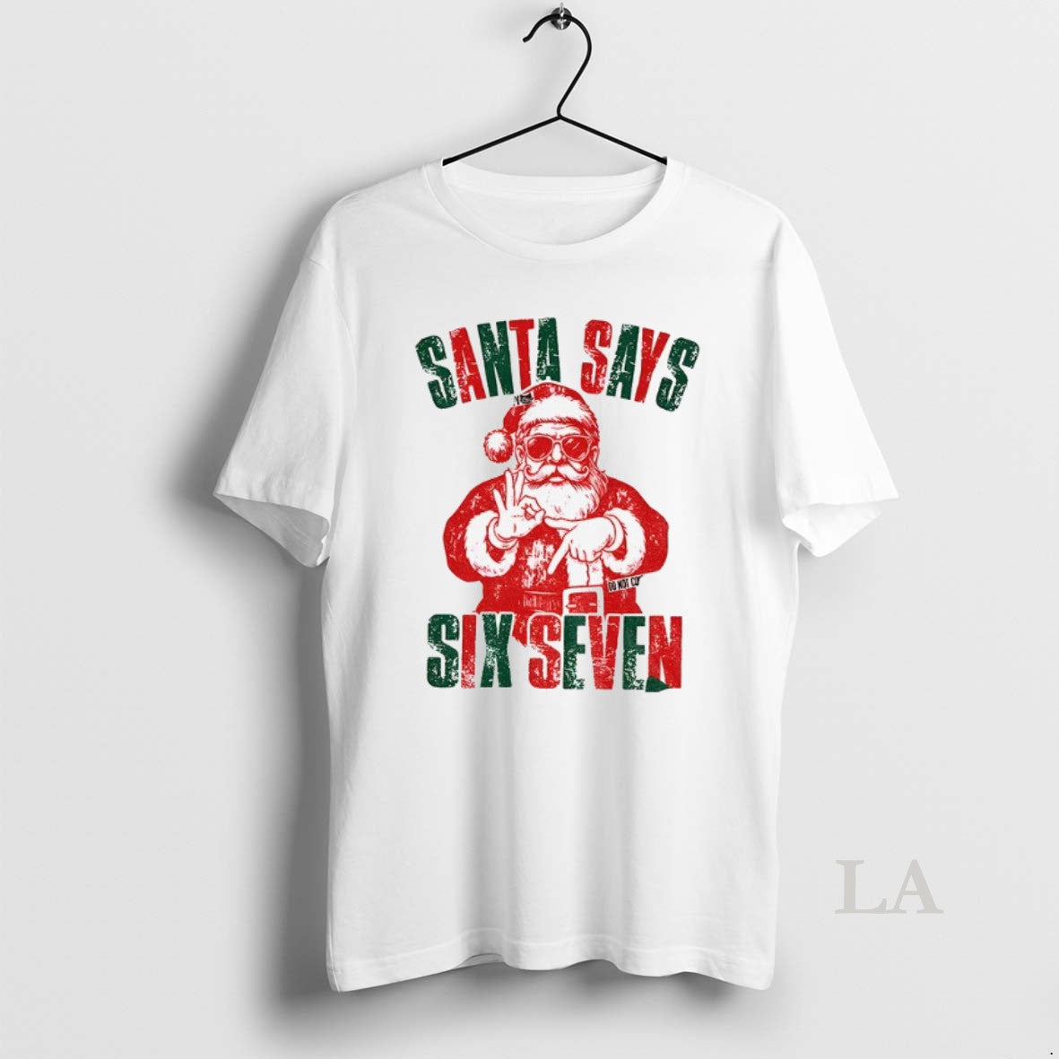 Original 6 7 Meme Santa Says Six Seven Christmas