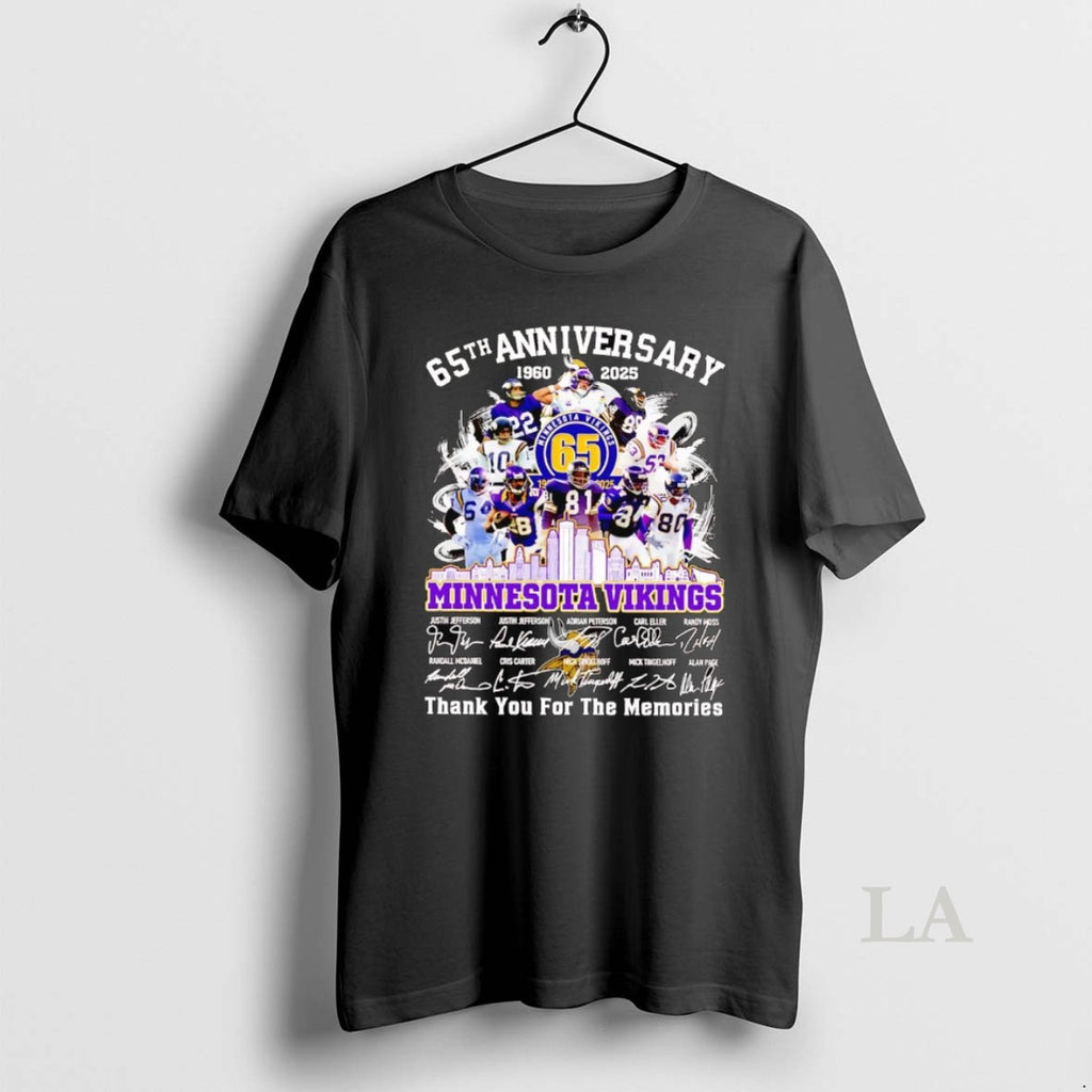 Original 65th Anniversary 1960 2025 Minnesota Vikings Team Players